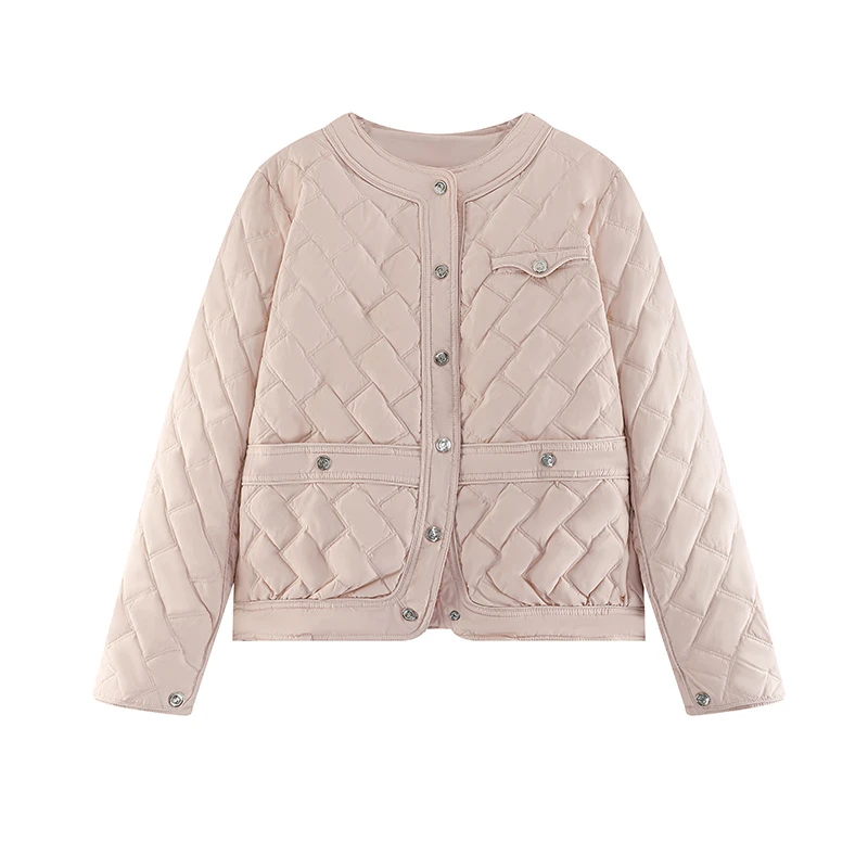 【莎莎品牌订单】YPUT洋气百搭时尚复古轻薄小香风羽绒服YHE211042G