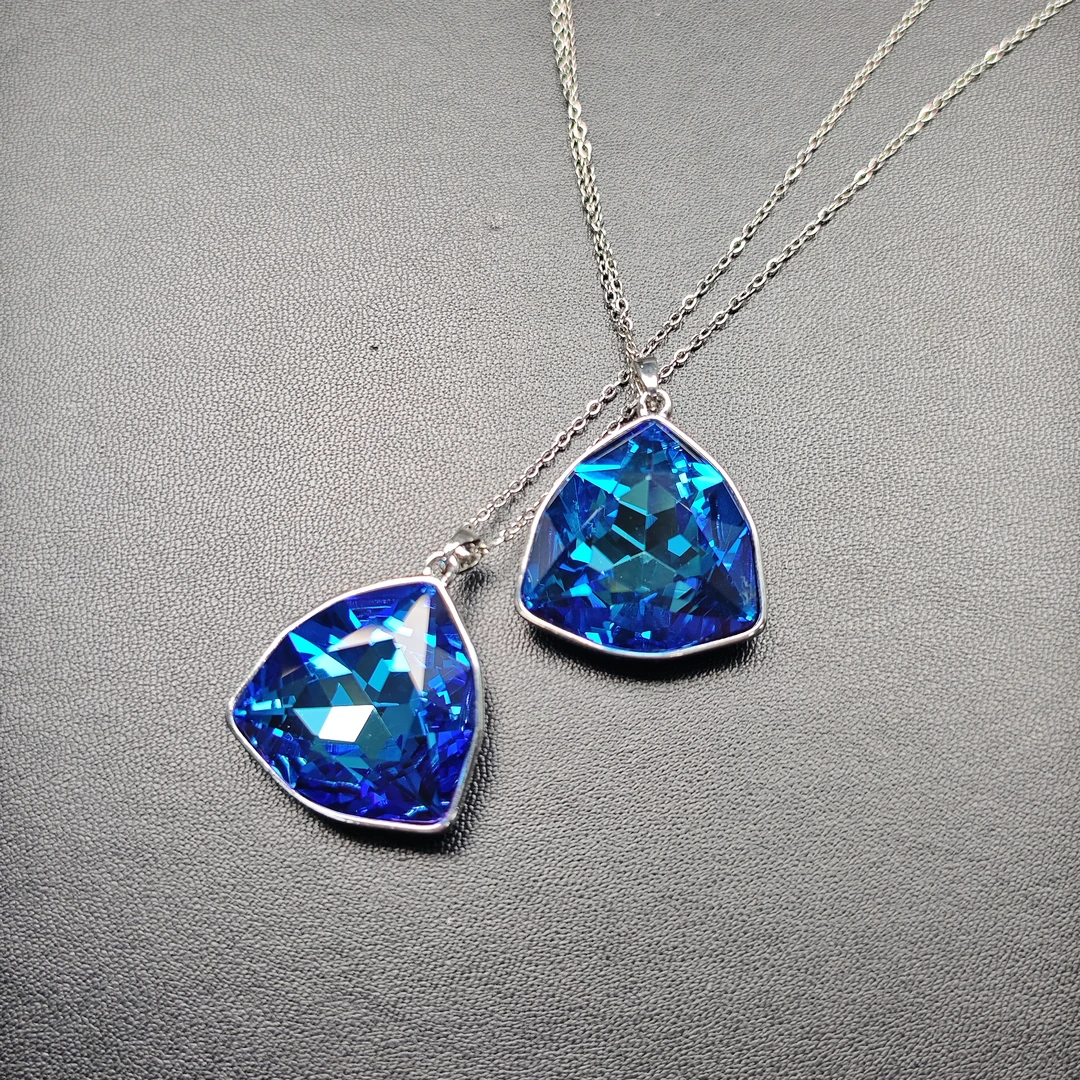 DH岚霏甄选》精品矢车菊项链XL0020时尚简约