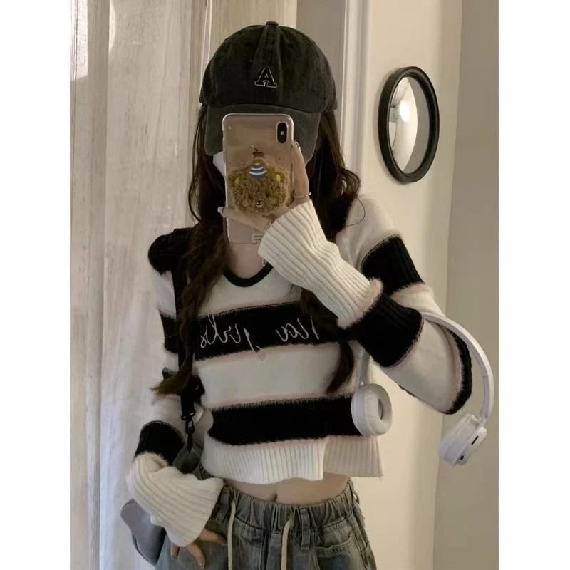 高品质毛衣显瘦辣妹慵懒风秋冬款