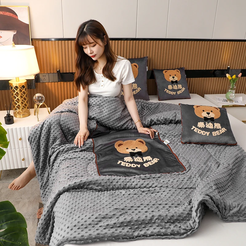 多功能抱枕被子两用二合一车载折叠靠枕靠垫学生宿舍办公室午休被