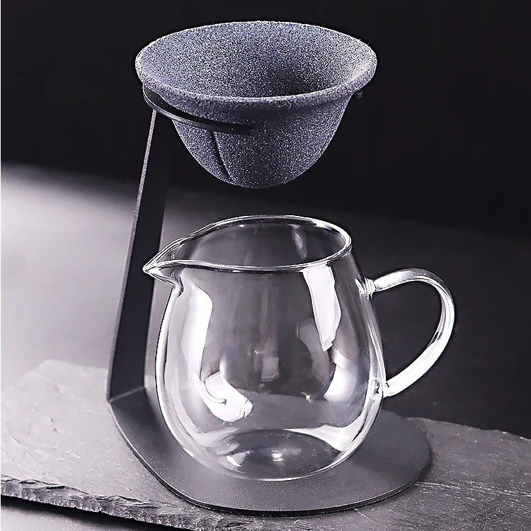 矿石无孔茶漏过滤器小青柑专用泡茶杯高端泡茶茶滤茶漏一体公道杯