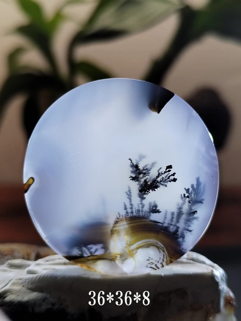 天然海洋玉髓风景吊坠上新货