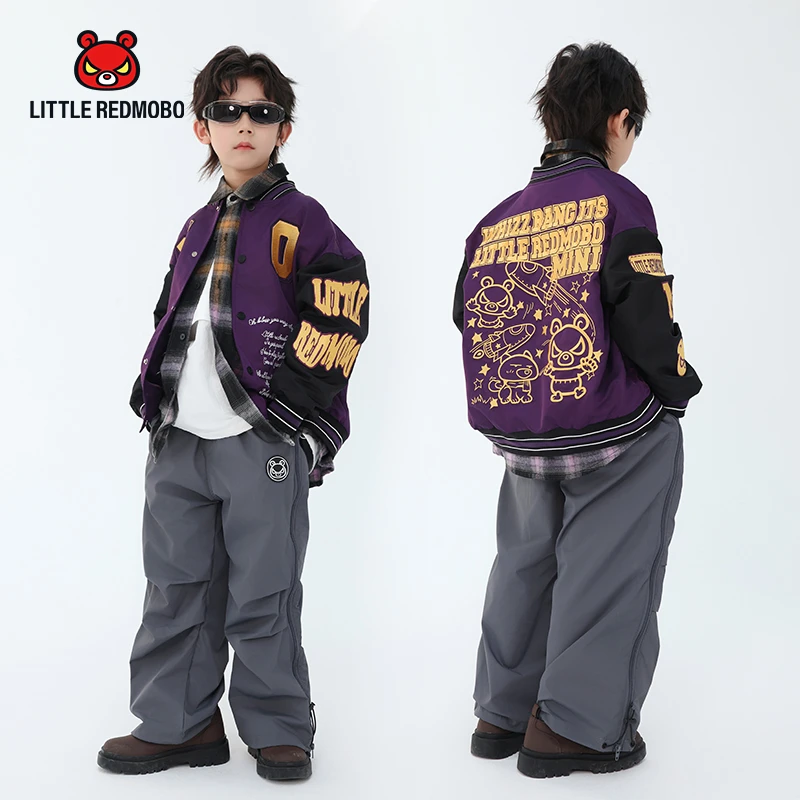 【魔霸眼睛】棒球儿童外套卡通潮酷百搭春季童装连帽外套 CY-MB372