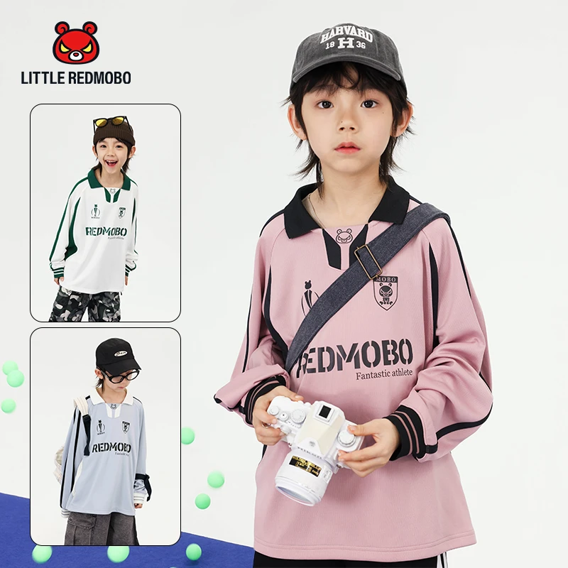【魔霸专属】POLO衫卡通长袖拼接时尚春季童装POLO衫 CY-MB378