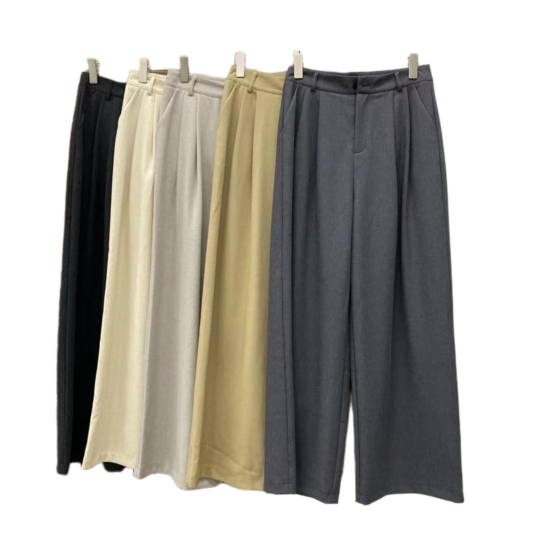 【YLANGENE】垂感直筒裤简约宽松休闲百搭裤24001FZ