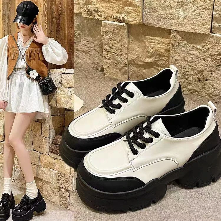 【新疆包邮】阿娇玉足厚底小皮鞋厚底乐福鞋BK003