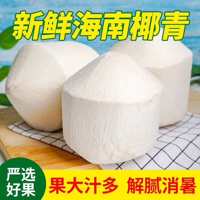海南新鲜椰子去皮椰青包邮当季大果一整箱孕妇椰汁煲汤椰子鸡香味