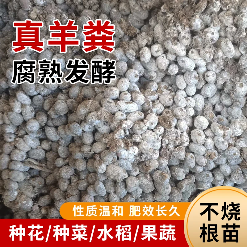 发酵纯，自产自销，适用月季朱顶红兰花蔬菜，阳台羊粪有机肥养花