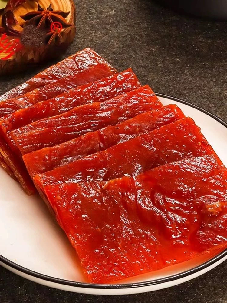 无品牌猪肉脯零食猪肉干网红小吃靖江肉铺休闲食品晚上解饿零食