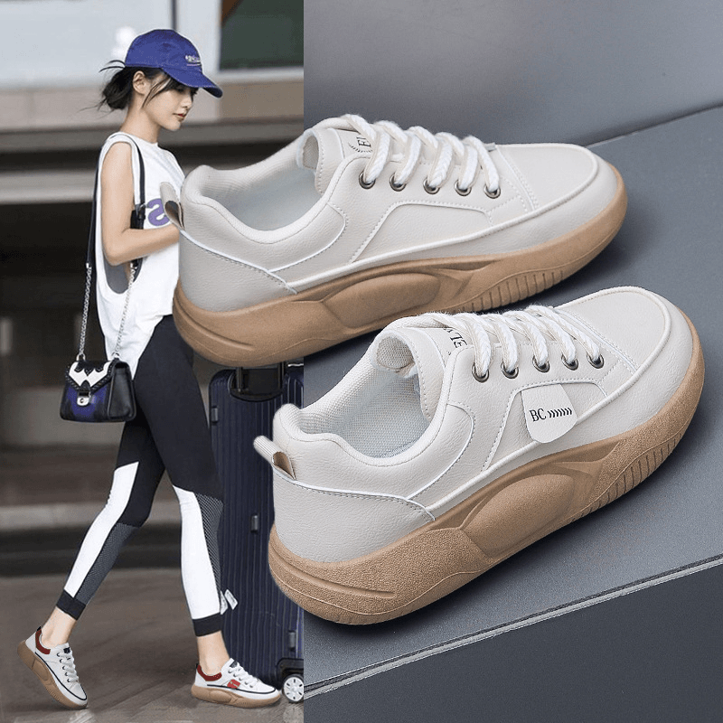 品牌国潮小白鞋女2024秋冬新款韩版百搭女学生厚底板鞋休闲运动鞋