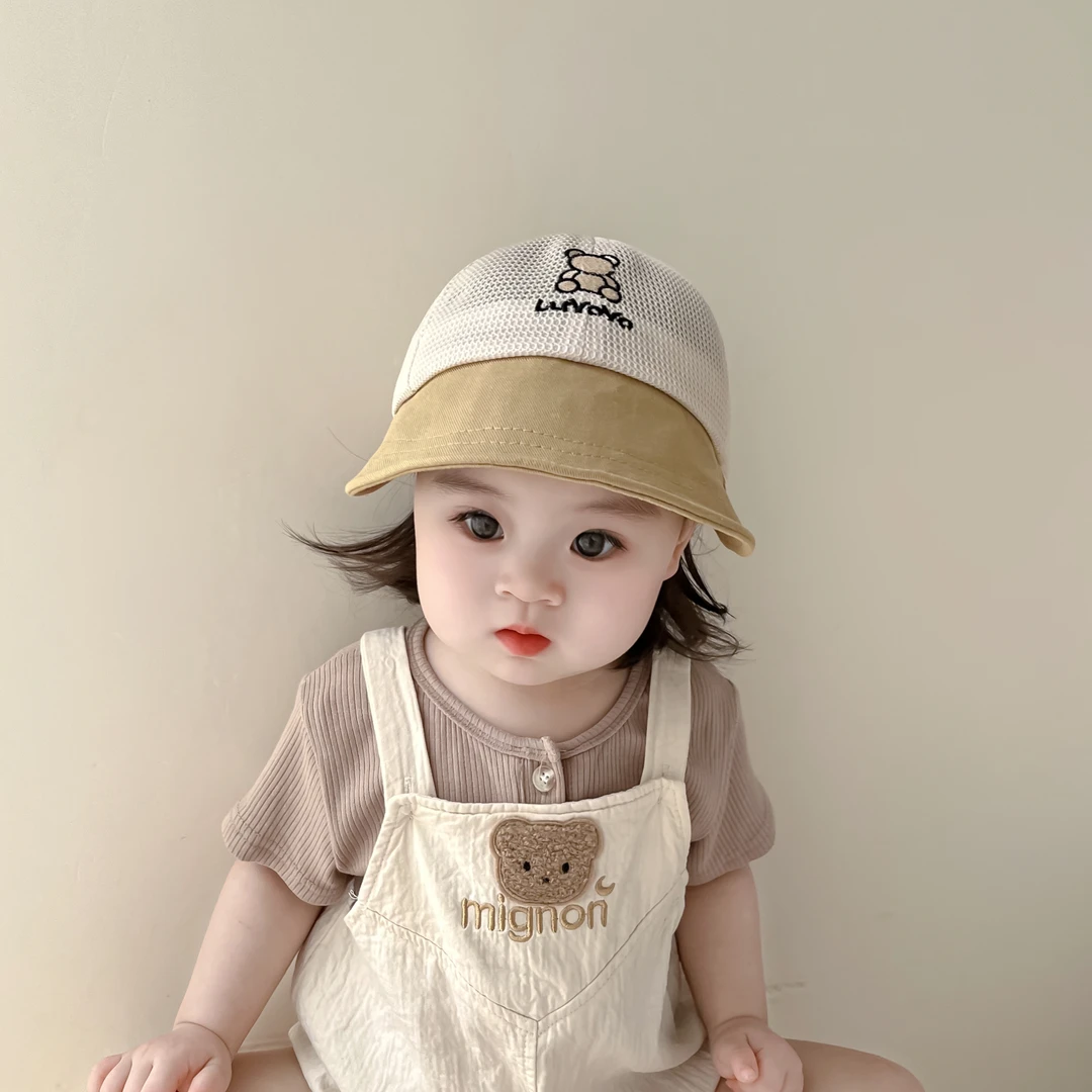 宝宝帽子春秋新款儿童遮阳帽夏季透气防晒帽新生儿男女幼儿鸭舌帽