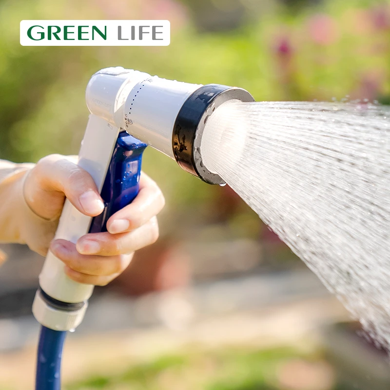 GREENLIFE 庭院浇花喷头家用洗车软水管清洗阳台水枪花园浇水神器