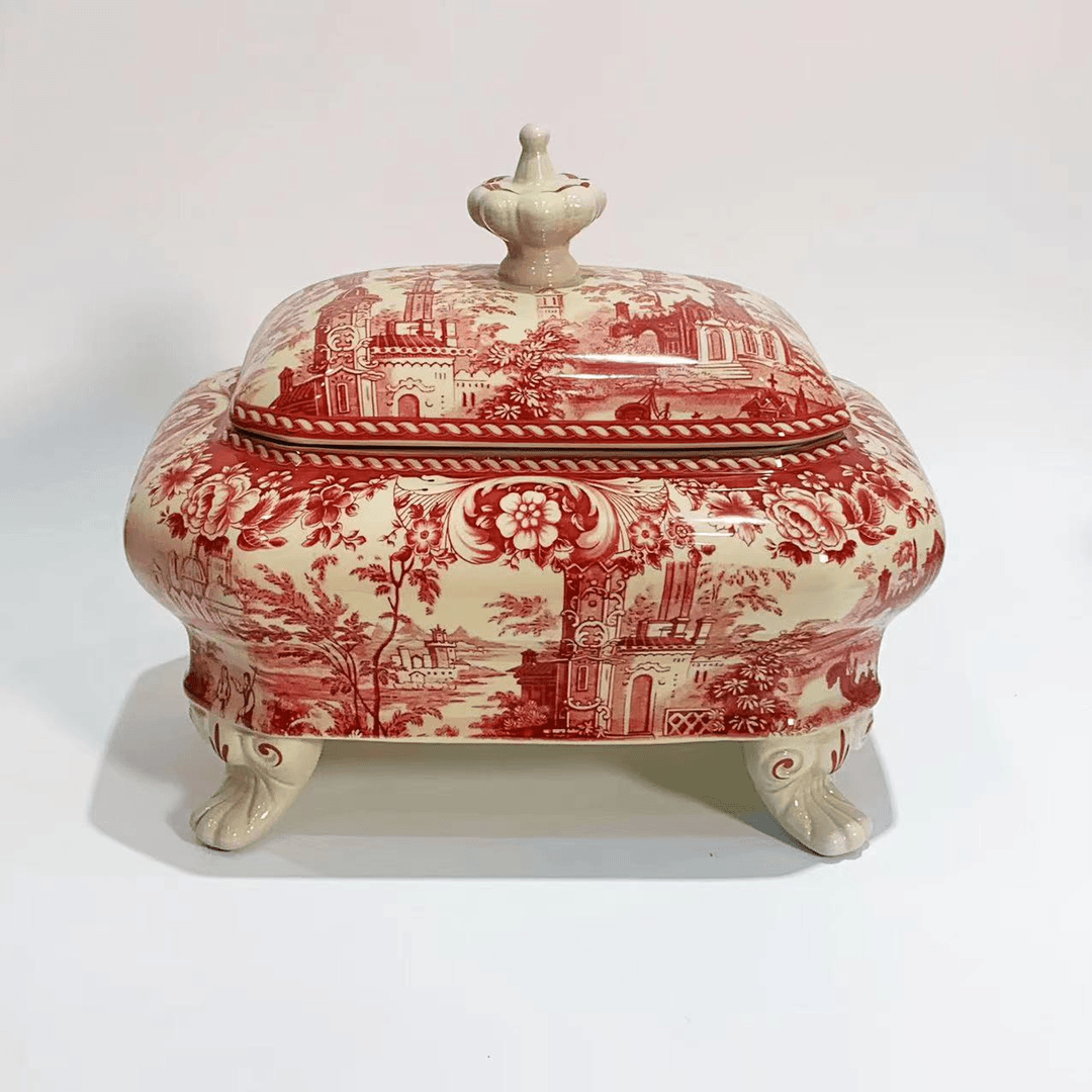 欧洲名画系列 - 双耳带盖汤煲/汤盆