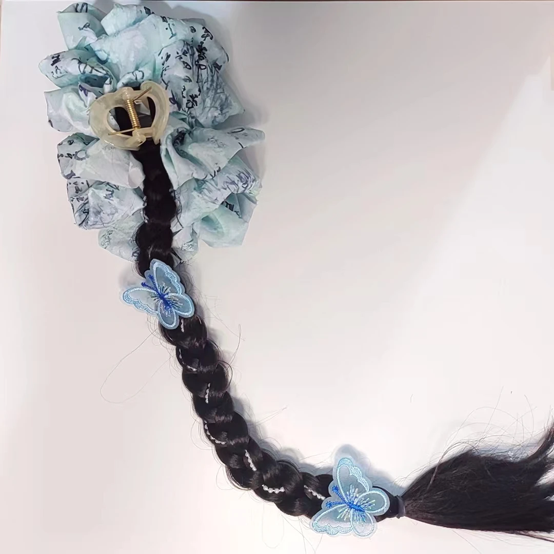 【国风字画辫子】发夹头饰发夹气质时尚百搭黑色网红轻奢简约韩版