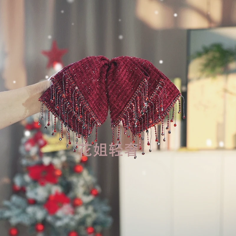 小香风 弹簧夹韩式发夹饰品头饰发卡发饰红色韩版时尚民族风