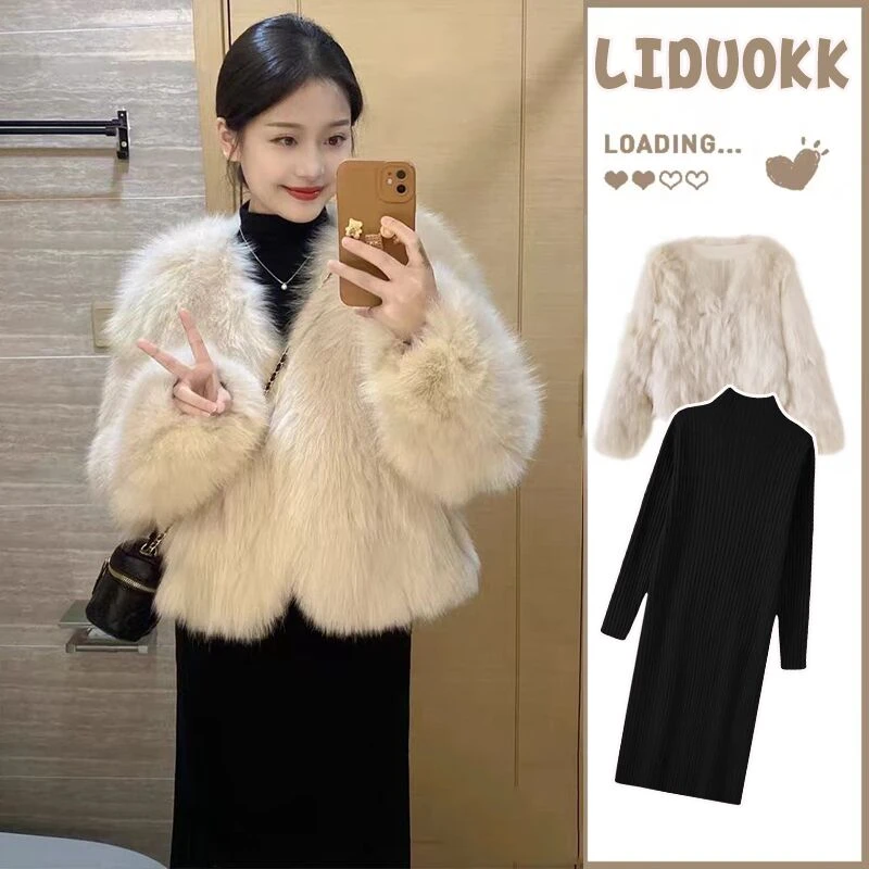 【平替好物】秋冬氛围感穿搭孕妇装2025新款网红宽松外套打底连衣裙