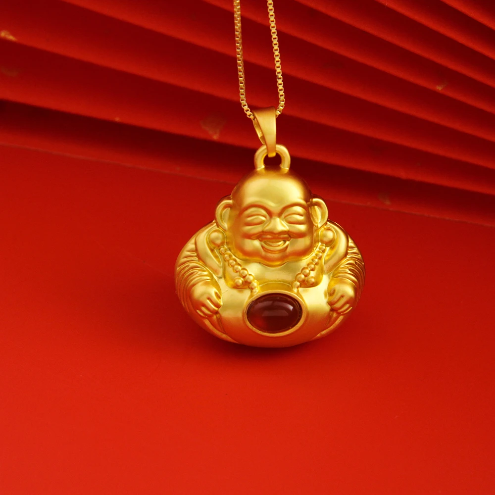笑佛玛瑙吊坠 加大号