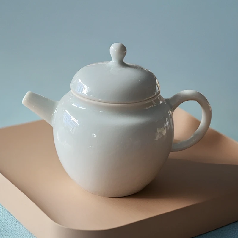 复古水平壶茶壶青瓷小壶聚香型容量110毫升家用陶瓷茶具网红茶器