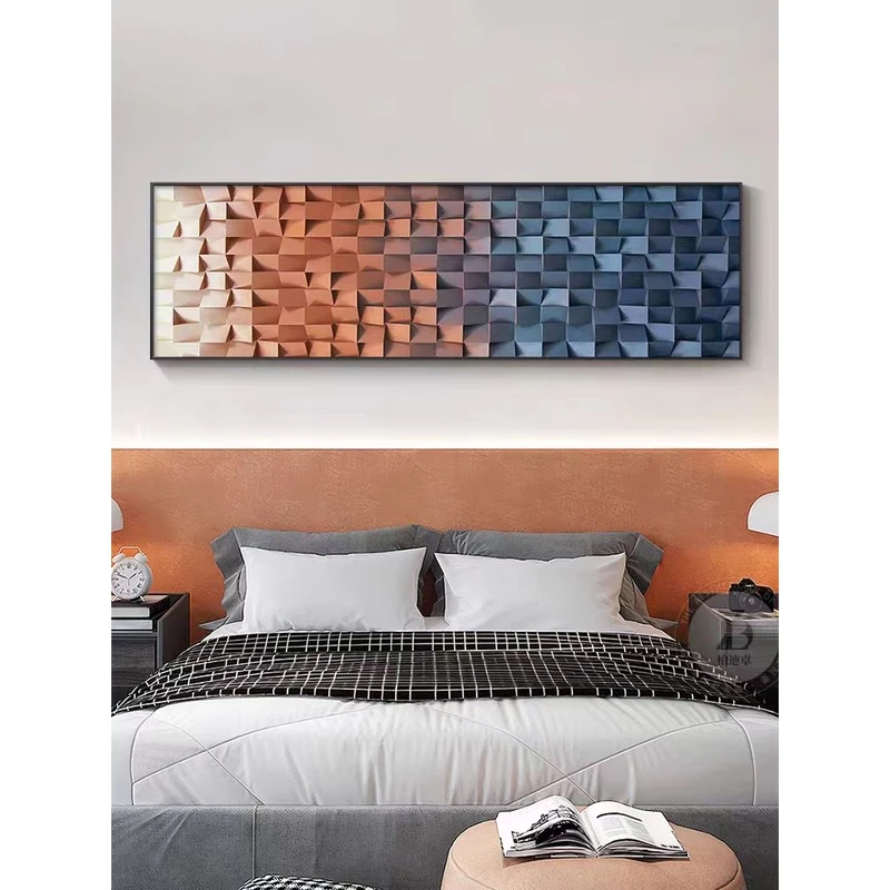 现代简约卧室床头装饰画房间温馨挂画主卧背景墙壁画15040