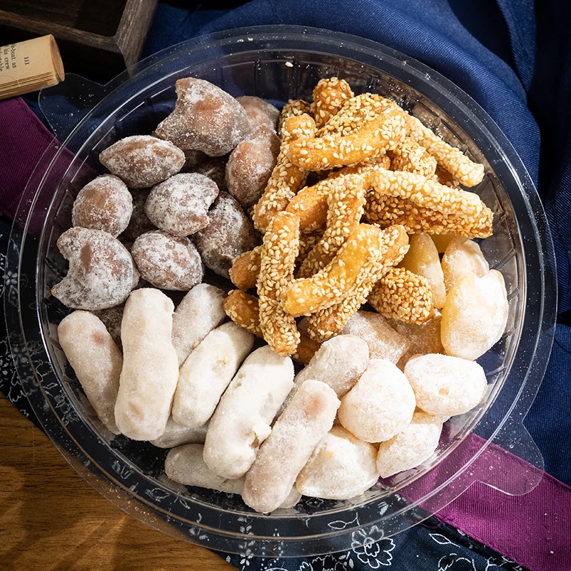 蜜香村果子老点心羊角蜜芝麻果蜜三刀八喜果子皖北特产怀旧零食