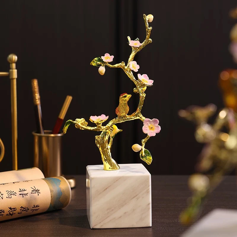 【欧美家居】中式轻奢摆件客厅玄关酒柜博古架电视机架家居B1235