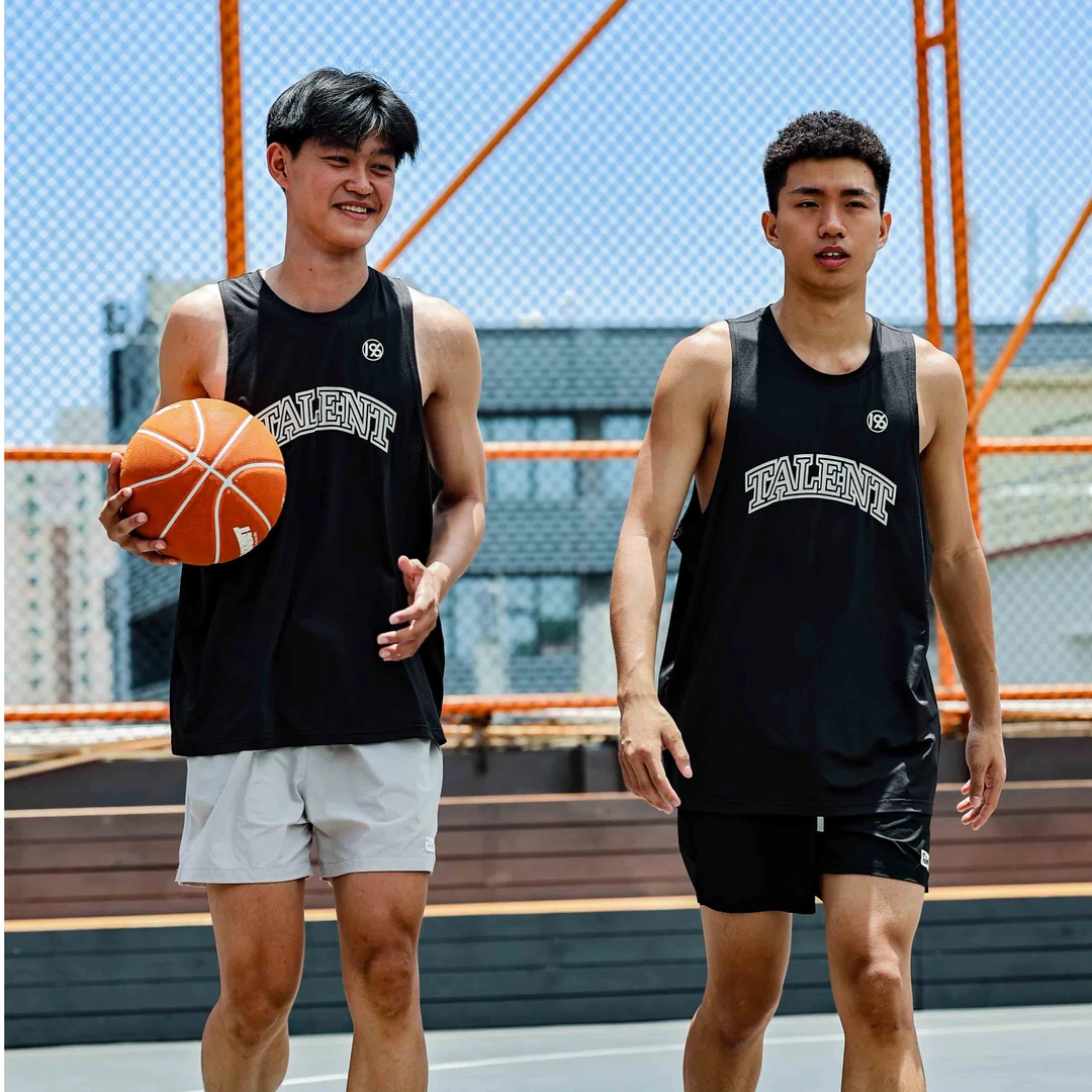 TALENT夏季速干透气美式篮球运动背心宽松无袖户外健身