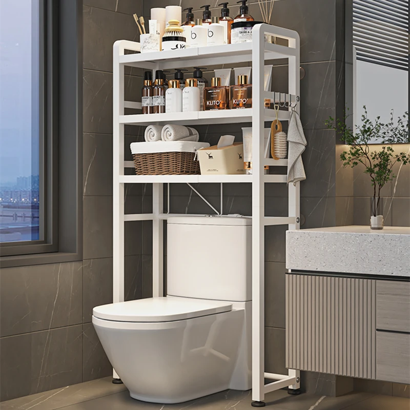 可伸缩马桶上方置物架卫生间落地多层浴室厕所坐便器储物柜收纳架