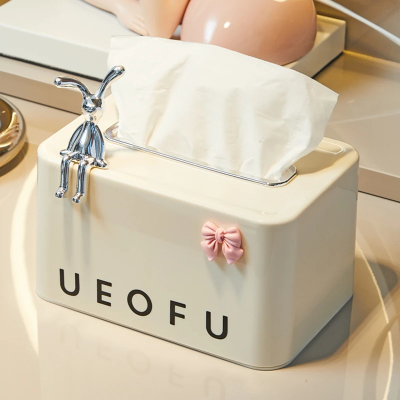 家用高颜值纸巾盒客厅茶几桌面简约式抽纸盒高档收纳餐巾纸盒储物