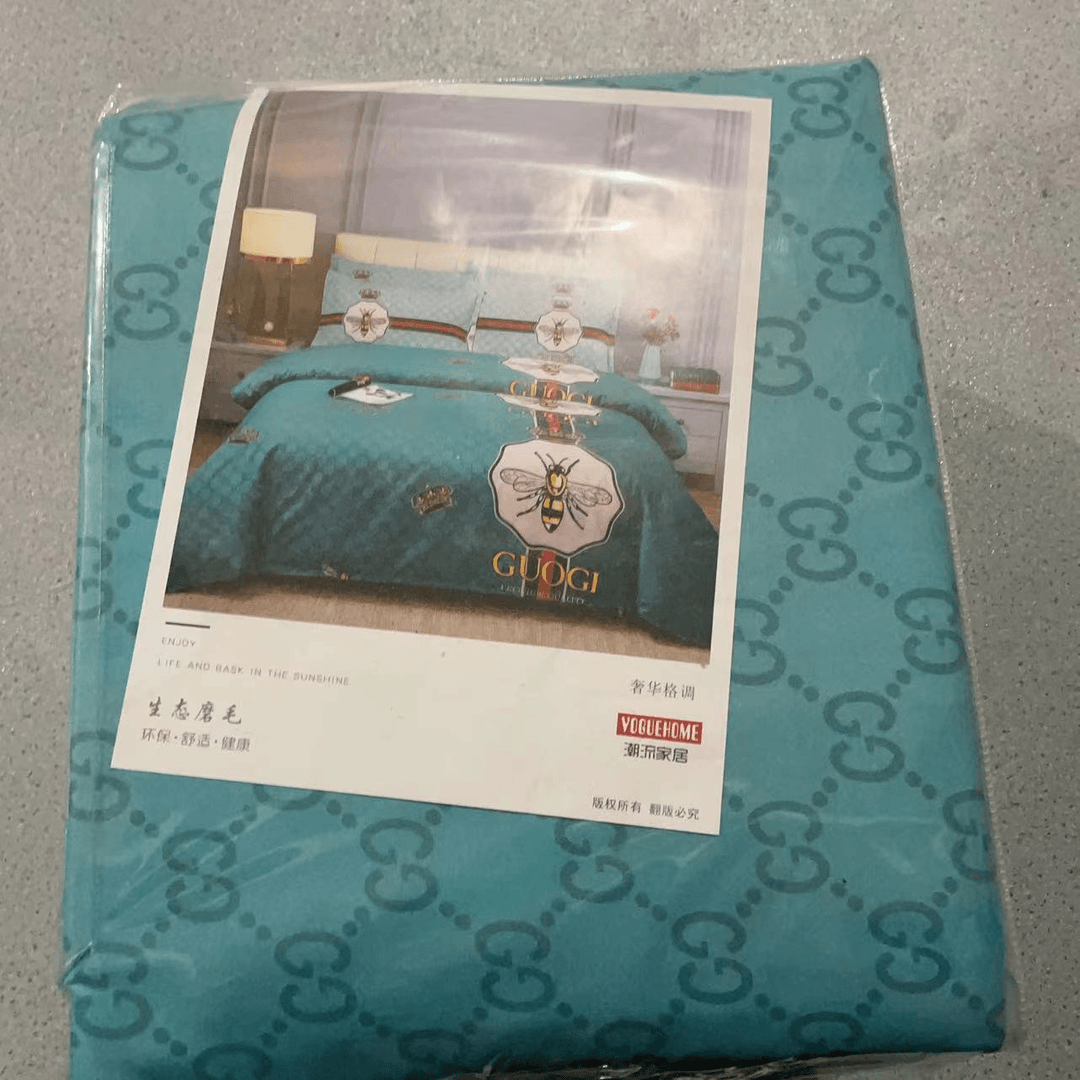 孤品四件套03 数码印花蓝