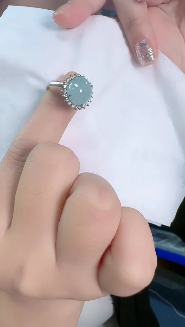 【闪购商品】翡翠戒指未镶嵌蛋面戒指