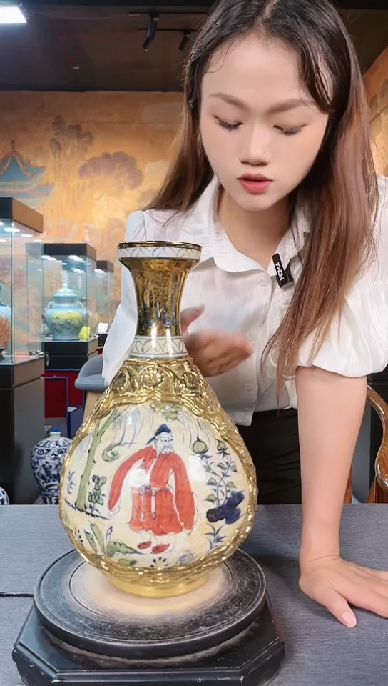 【闪购商品】摆件景德镇现代手工手绘高端精美赏瓷