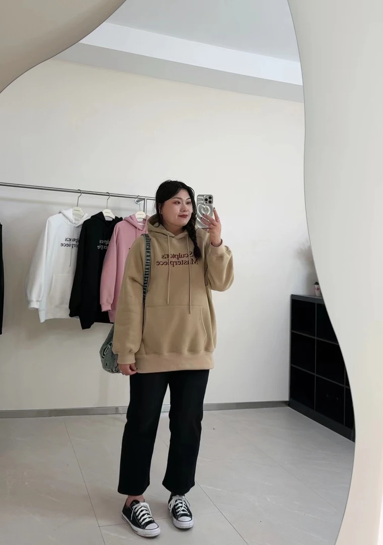 定制款连帽加绒卫衣1097