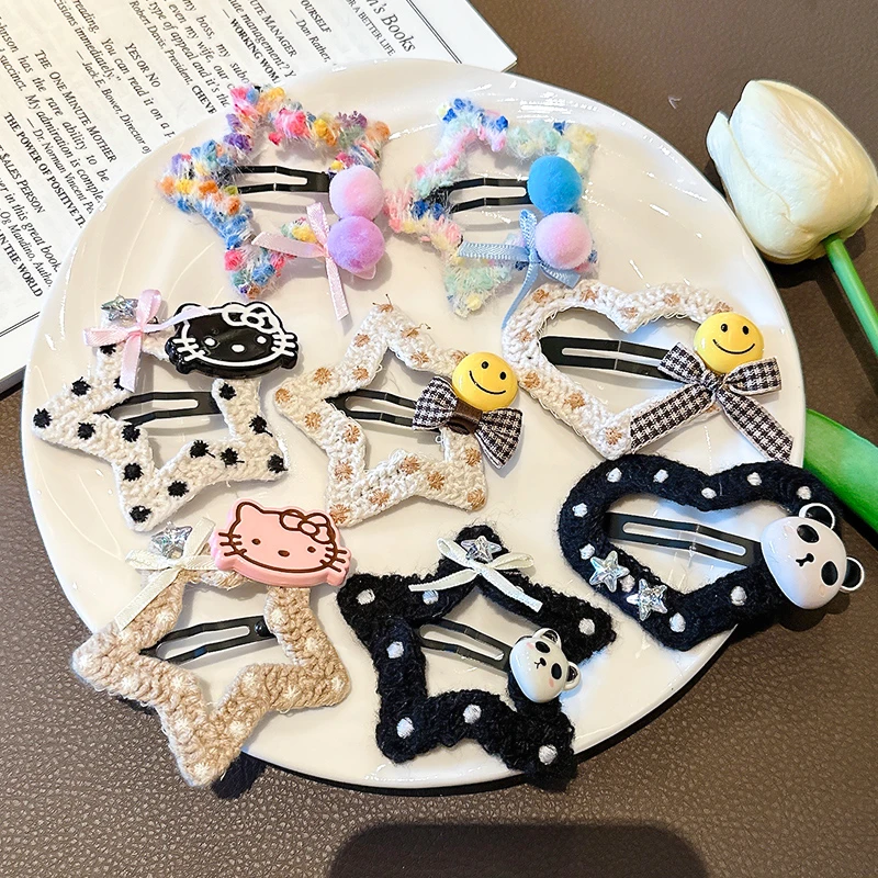 儿童星星发夹侧边刘海夹宝宝发卡bb夹女童发饰夹子后脑勺碎发夹