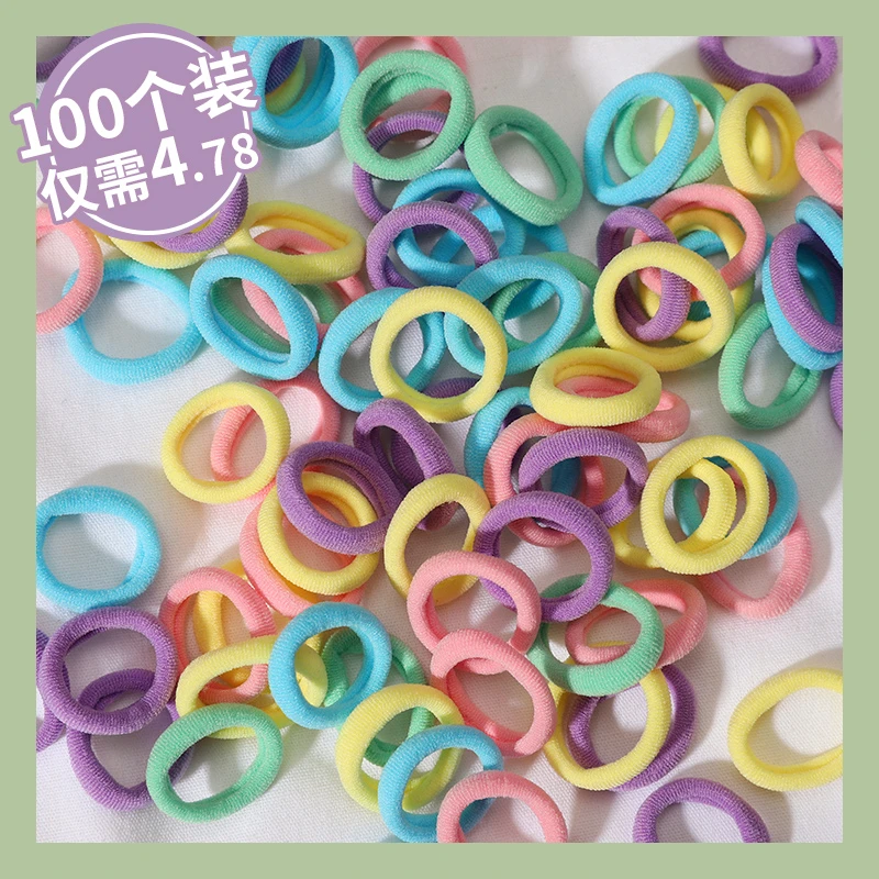 100根韩版儿童发圈不伤发小女孩皮筋女童发绳头饰无缝宝宝头绳