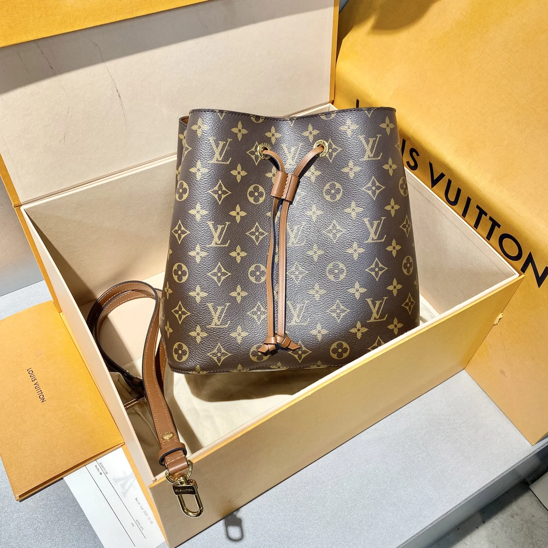 95新 LouisVuitton/路易威登 LV   抽绳焦糖水桶  单肩包-2