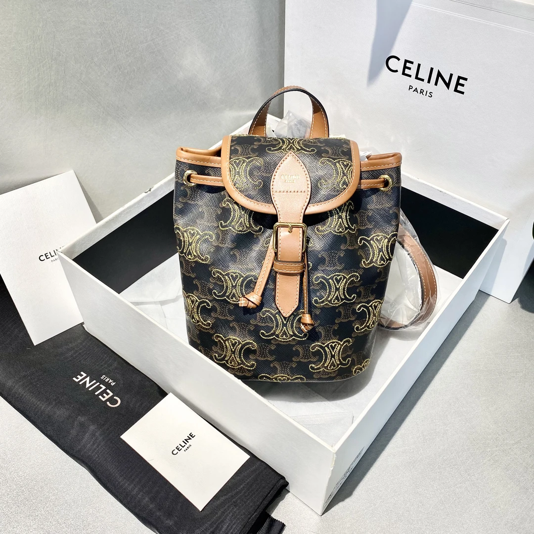 99新 Celine/思琳 思琳   限量款双肩小书包 背包-1