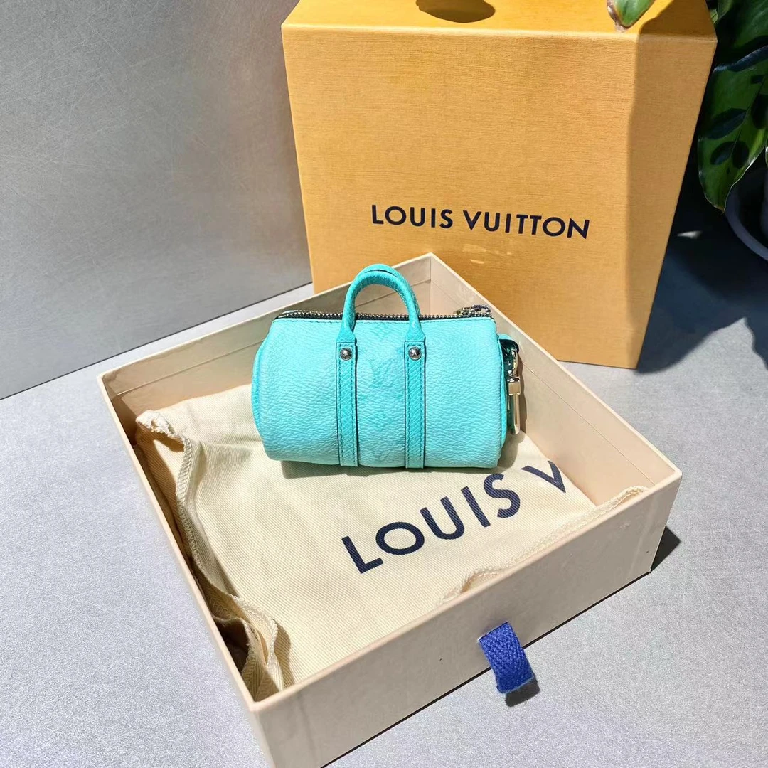 95新 LouisVuitton/路易威登 LV  湖水绿包挂 kpmini挂件手提包