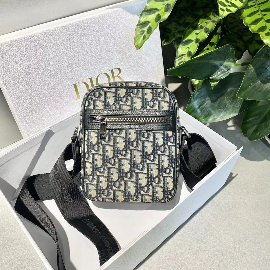 95新 DIOR/迪奥 迪奥  老花相机包 单肩斜挎包