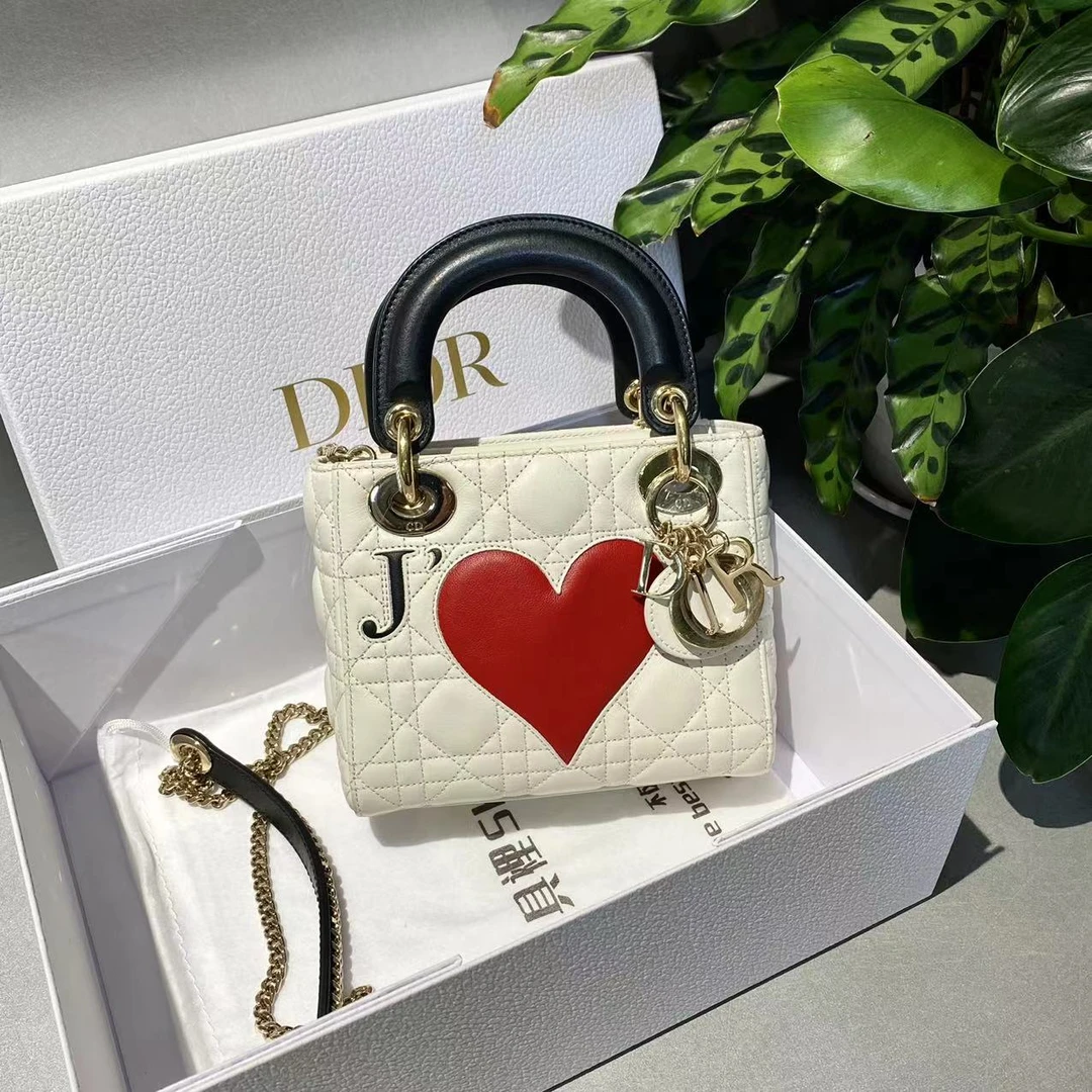 95新 DIOR/迪奥 迪奥   三格限定款戴妃包 手提单肩包