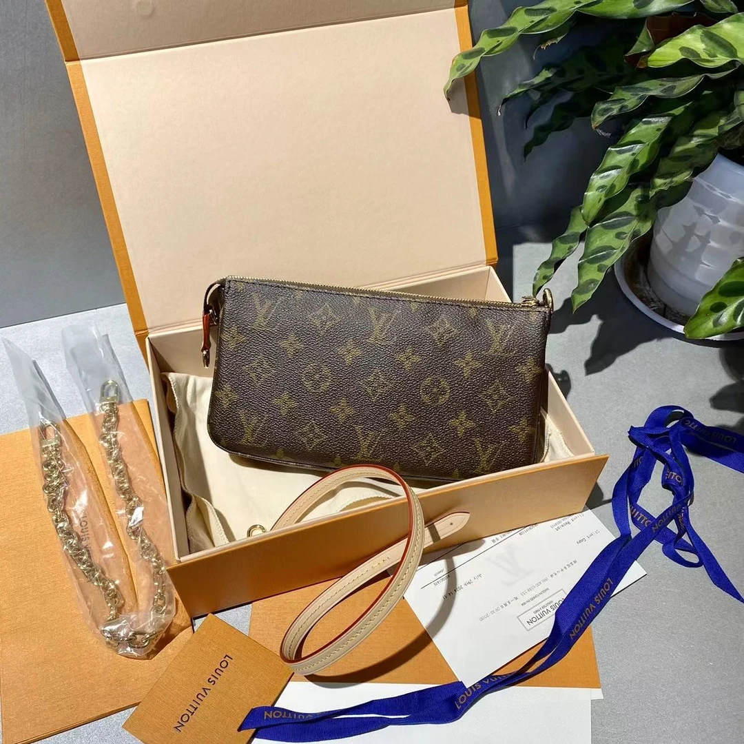 99新 LouisVuitton/路易威登 LV   老花新款麻将包 单肩腋下包