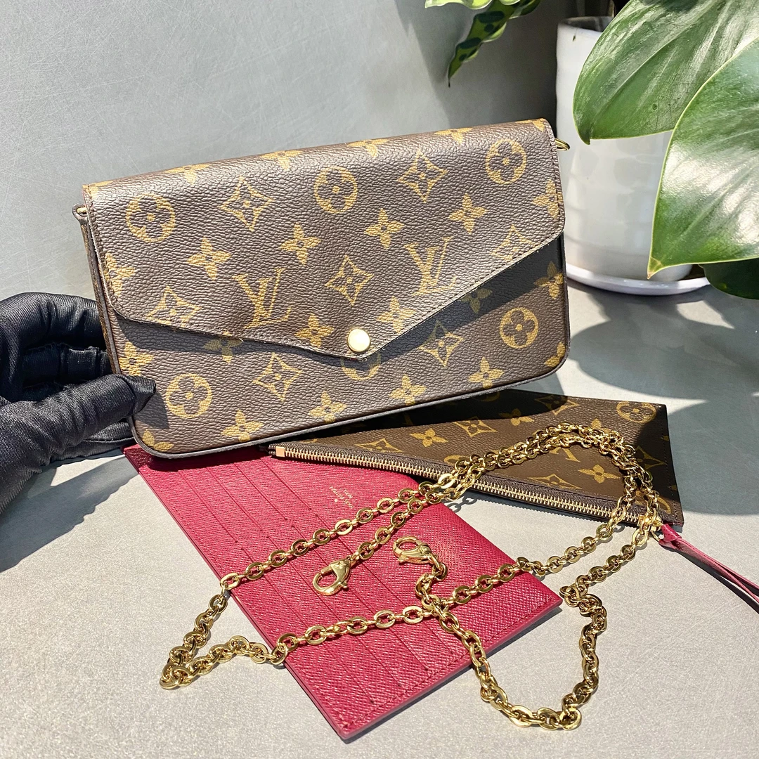 95新 LouisVuitton/路易威登 LV 老花三合一芯片 单肩斜跨包-2