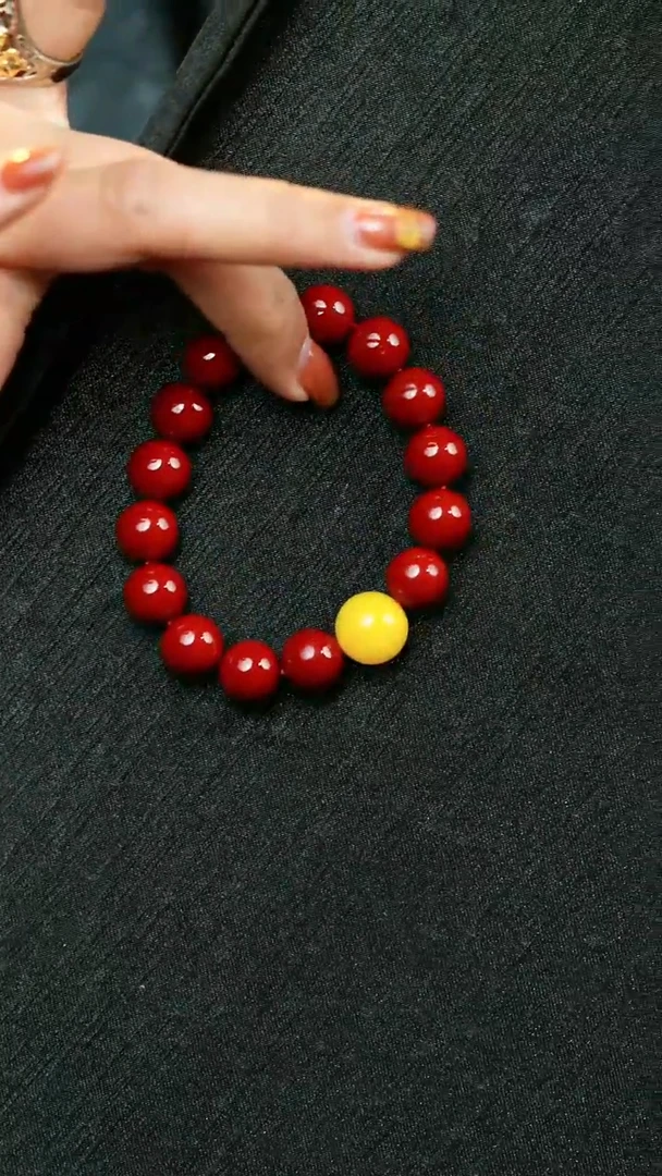 含辰砂工艺品朱砂设计款手串-899237#1