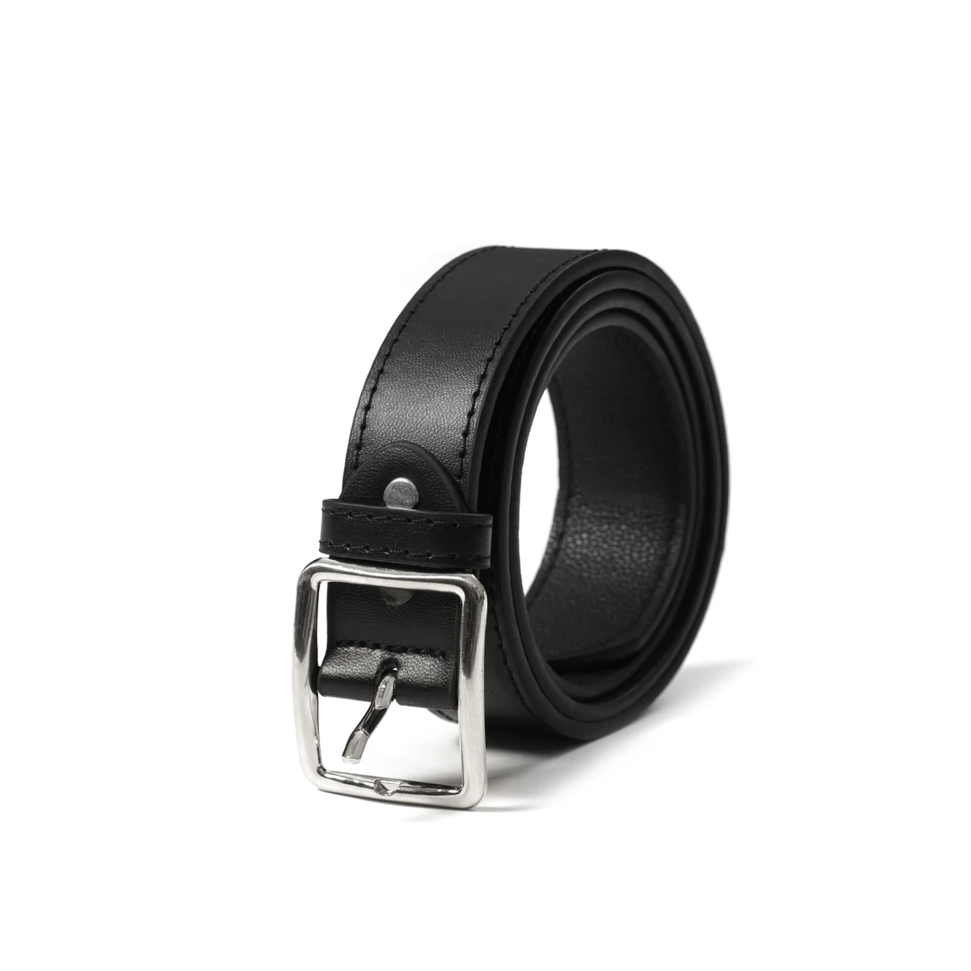 SUITEDALL简约皮带ins风百搭韩版学生潮流男女同款黑色复古裤腰带