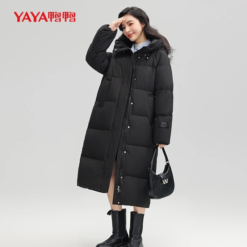 YAYA/鸭鸭【YE3B611141A】御寒防风柔软户外时尚加厚保暖气质羽绒服