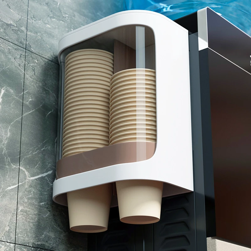 数家珍一次性杯子挂架纸杯架水杯挂壁式置物创意收纳家用架子自动