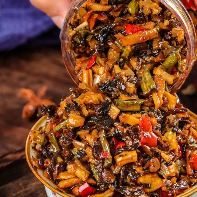 湖南特产农家外婆菜下饭菜香辣开胃咸菜酱菜萝卜干瓶装即食正宗