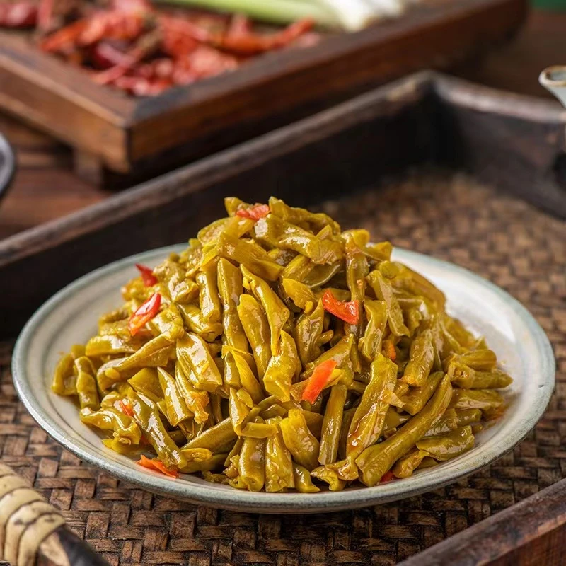 香辣酸豆角腌制下饭菜农家咸菜湖南特产开味胃菜泡小瓶装新鲜香脆