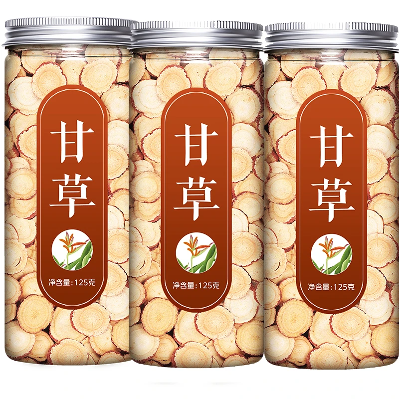 拍1送1同款甘草切片泡水甘干草片特优级食用生甘草茶叶正品共250g