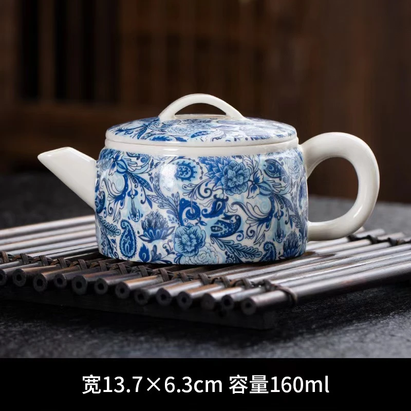汉瓦壶单壶茶壶小容量陶瓷茶具精美茶水壶家用泡茶壶中式古风茶壶