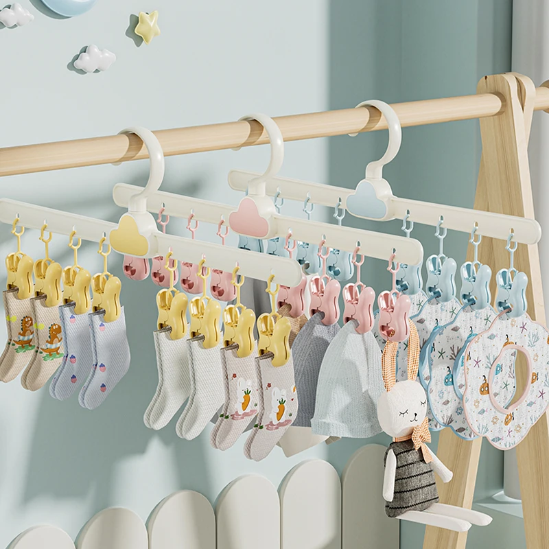 云朵袜子夹神器内衣内裤家用晾衣架宿舍晒袜子多夹子宝宝晾晒挂衣